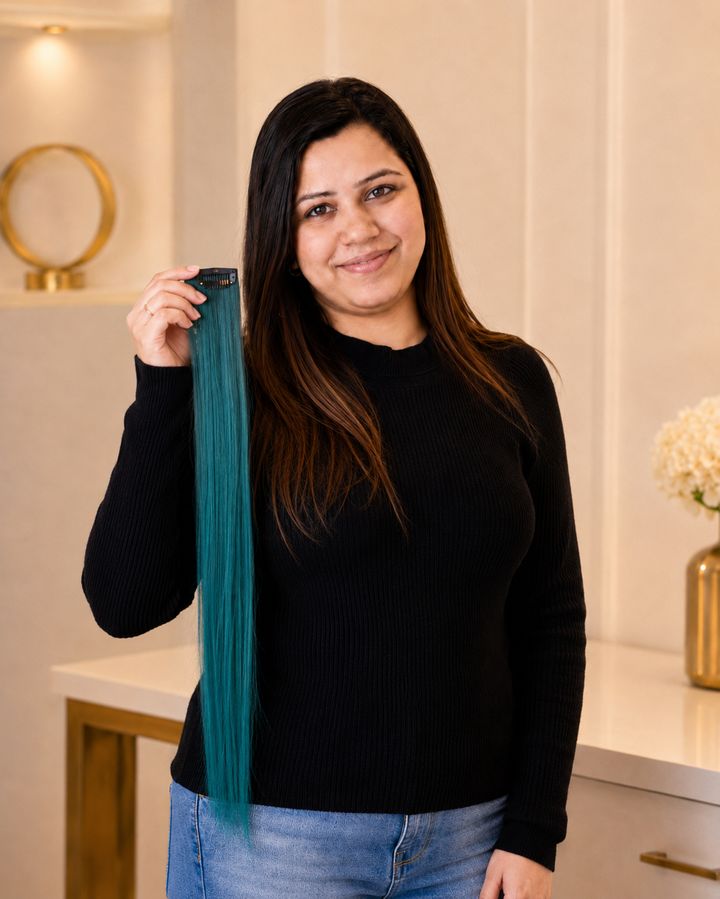 Teal Blue Colour Strand — Colour Strands by Hair Lyf